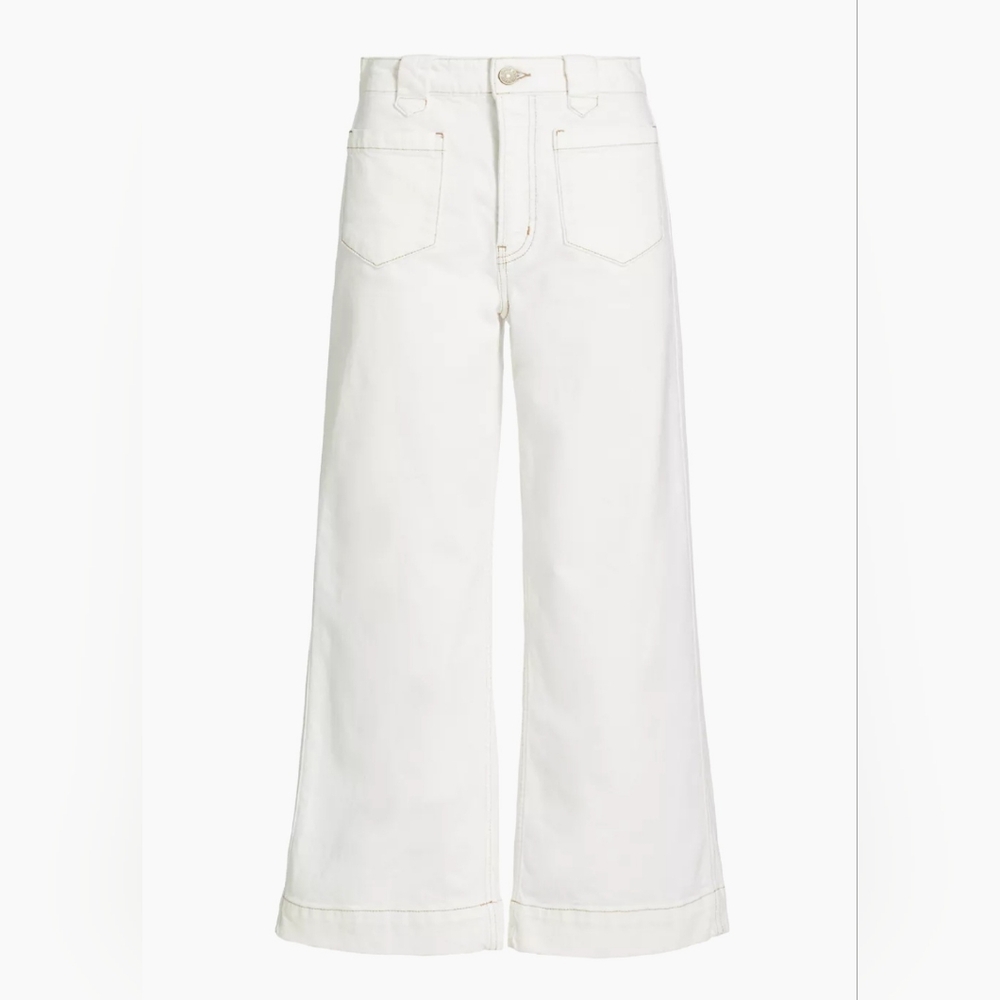 Frame Denim White Ankle & Cropped Jeans